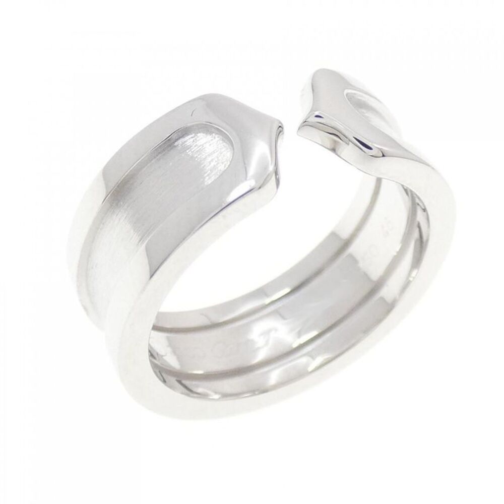 Cartier C2 750 White Gold Ring Size 6